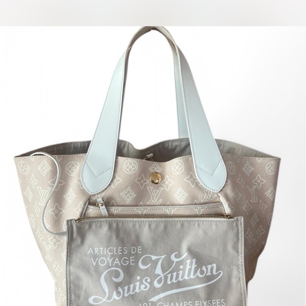 Louis Vuitton Beige Monogram Tote Bag